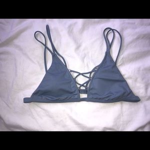 light blue LA Hearts bikini top